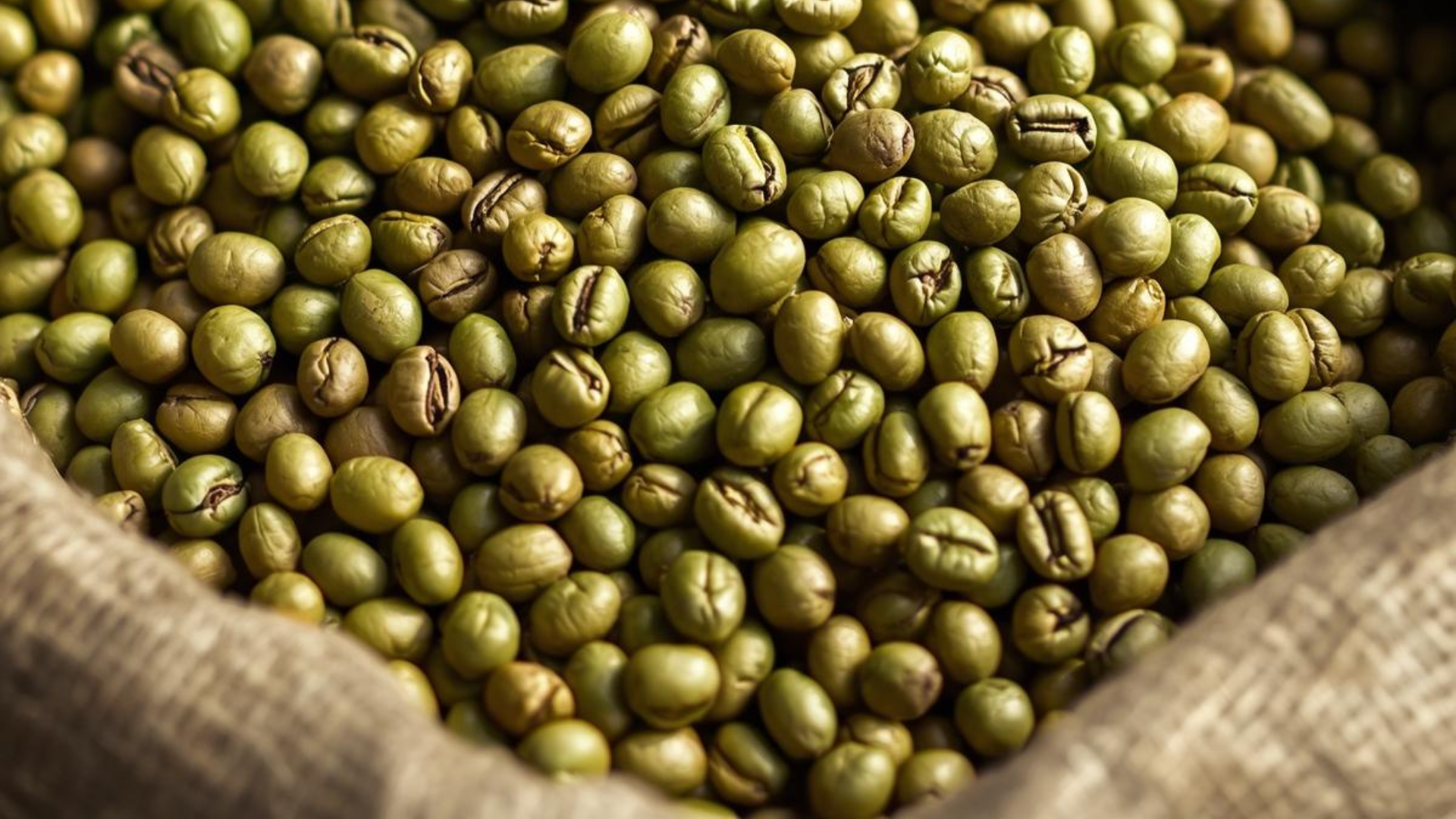 Green coffee beans prepared for wholesale sourcing